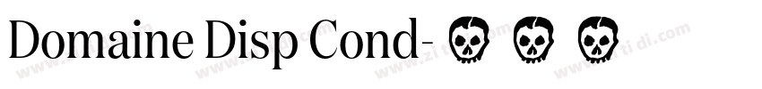 Domaine Disp Cond字体转换